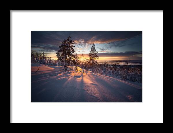 Norway Framed Print featuring the photograph Top View by Ole Henrik Skjelstad