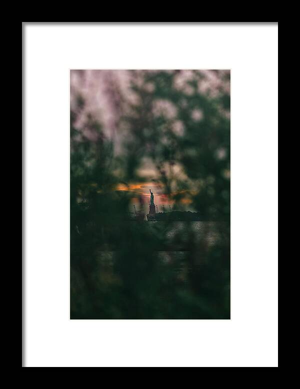 Statue Framed Print featuring the photograph Torchlight by Peter Hull