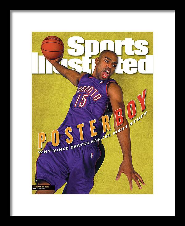 Magazine Cover Framed Print featuring the photograph Toronto Raptors Vince Carter Sports Illustrated Cover by Sports Illustrated