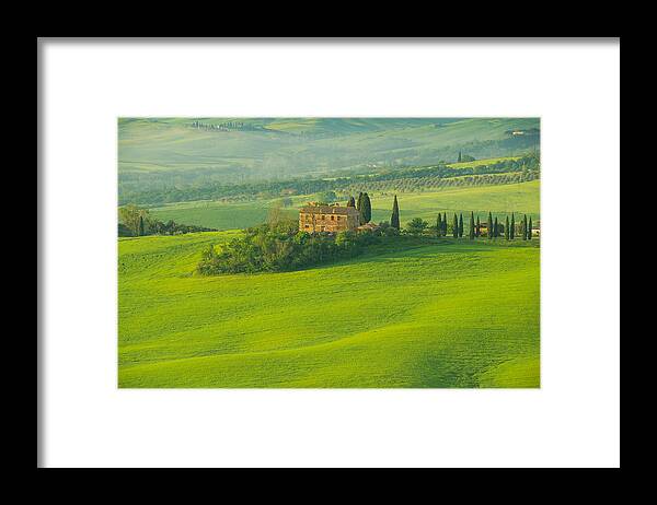 Toscana Framed Print featuring the photograph Toscan Hills by Alexandru Pavel