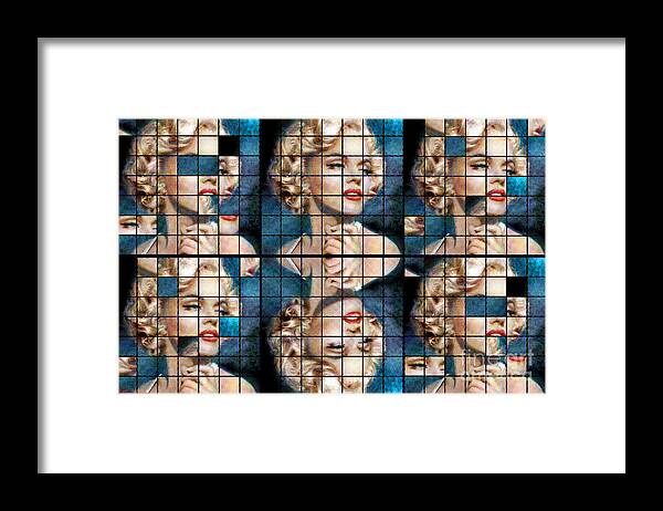 Marilyn Monroe Framed Print featuring the painting TOTAL-REGAL MM 135 six by Theo Danella