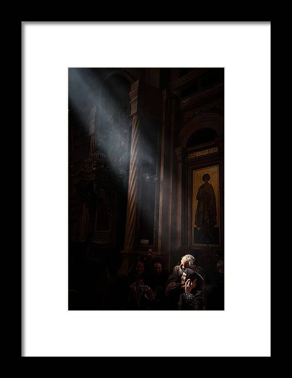 Holy Framed Print featuring the photograph Touched By The Light by Tomer Eliash