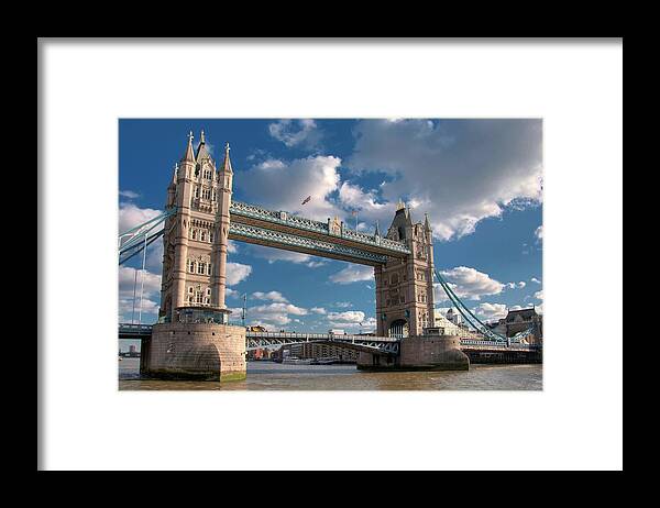 Built Structure Framed Print featuring the photograph Tower Bridge by Paul Biris