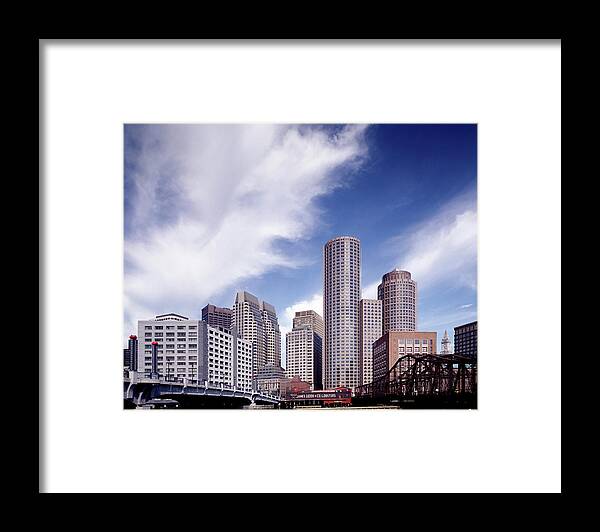 Boston Framed Print featuring the painting Towers Over The City by Carol Highsmith