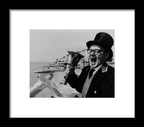Town Crier Framed Print featuring the photograph Town Criers Championship On Hastings by Keystone-france