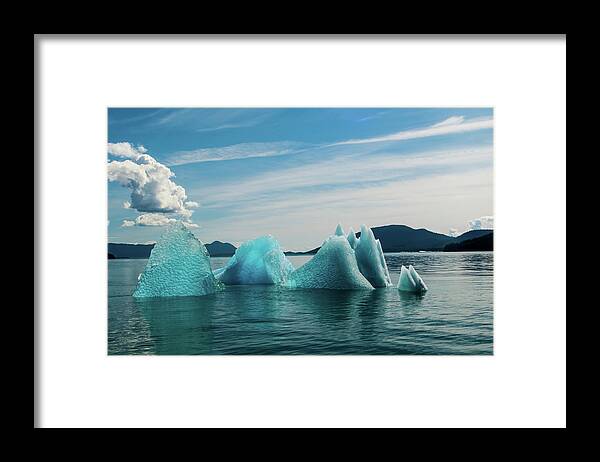 Tracy Arm Framed Print featuring the photograph Tracy Arm Berg by David Kirby