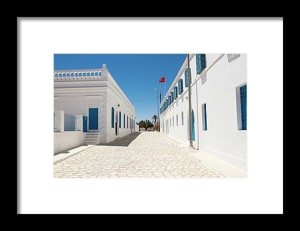 Tunisia Framed Print featuring the photograph Traditional Architecture, Djerba Tunisia by Tim E White