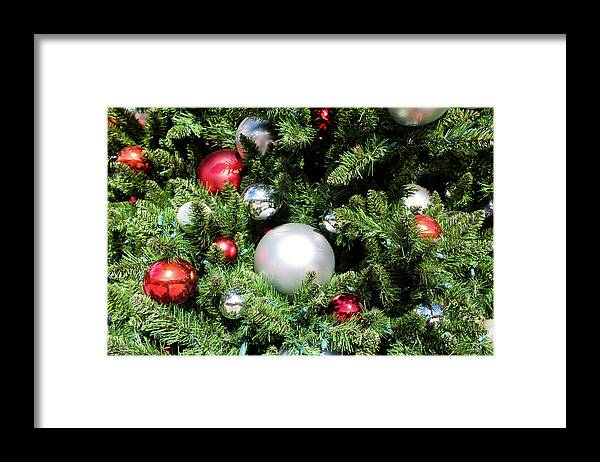 Christmas Framed Print featuring the photograph Traditional Christmas Tree Wide by Robert Wilder Jr