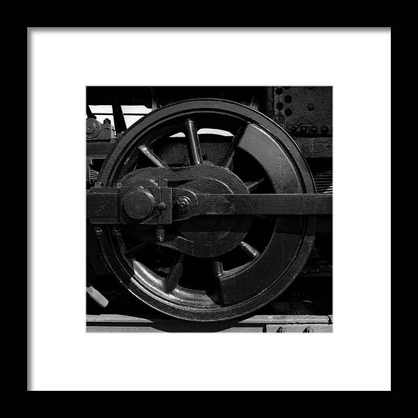 Wisconsin Framed Print featuring the photograph Train Wheel by Robert Natkin
