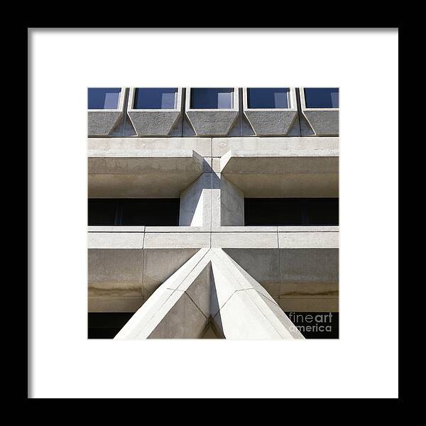 Wingsdomain Framed Print featuring the photograph Transamerica Pyramid in San Francisco Abstract Geometry Details R735 sq by Wingsdomain Art and Photography