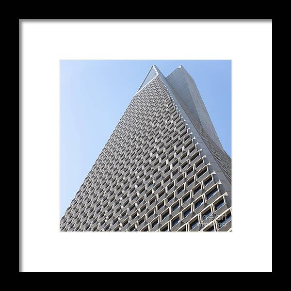 Wingsdomain Framed Print featuring the photograph Transamerica Pyramid San Francisco R740 sq by Wingsdomain Art and Photography