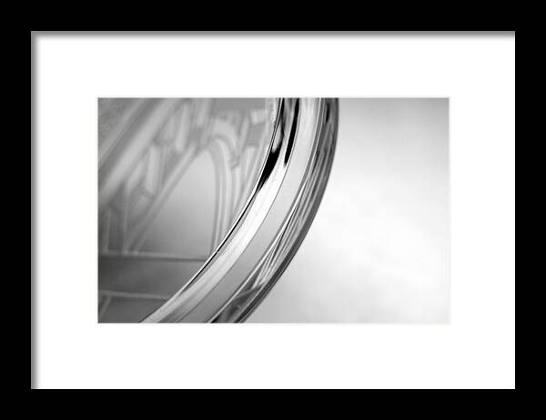 Curve Framed Print featuring the photograph Transparent Curve Glass - Crystal by Juliardi