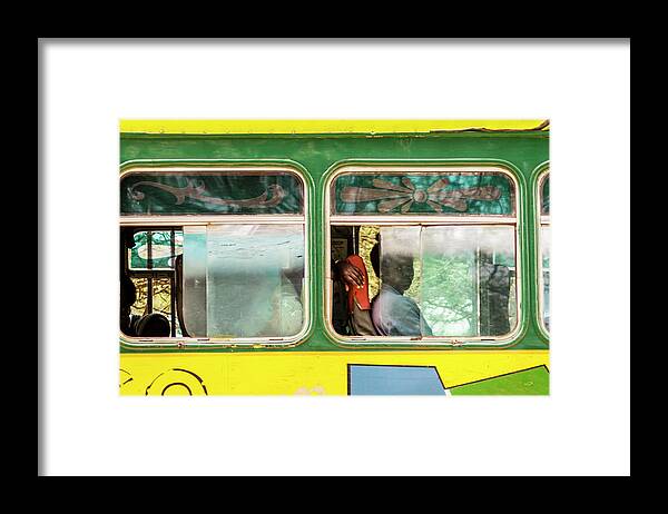 Top Artist Framed Print featuring the photograph Traveling Bus Tanzania - Serengeti Road Trip Safari East Africa by Neptune - Amyn Nasser Photographer