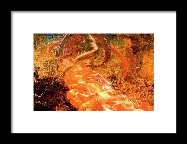 Jean Delville Framed Print featuring the painting Treasures of Satan by Jean Delville