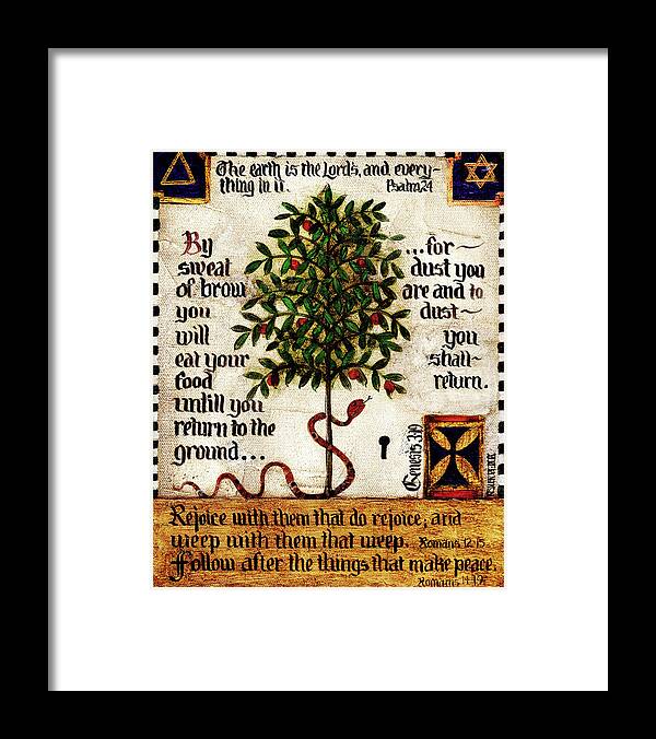 Tree Of Life Framed Print featuring the painting Tree Of Life by Daniel Patrick Kessler