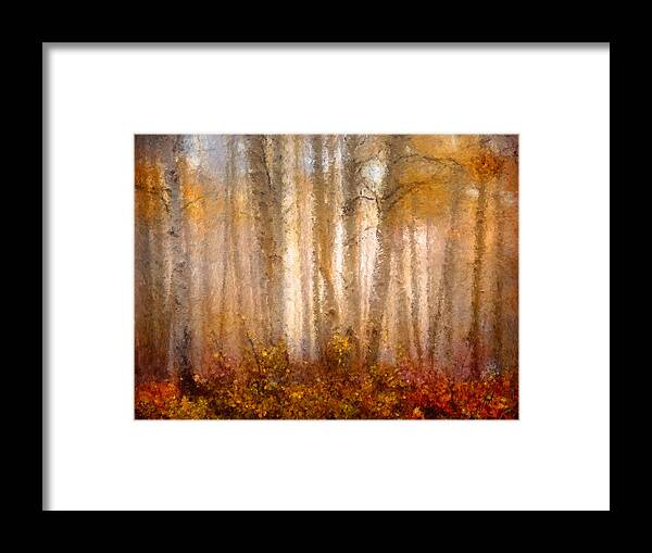Trees Framed Print featuring the painting Trees by Vart Studio