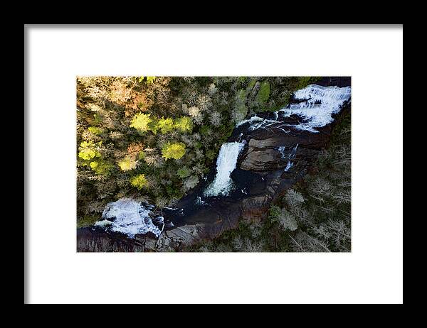 Steve Bunch Framed Print featuring the photograph Triple Falls Overhead by Steve Bunch