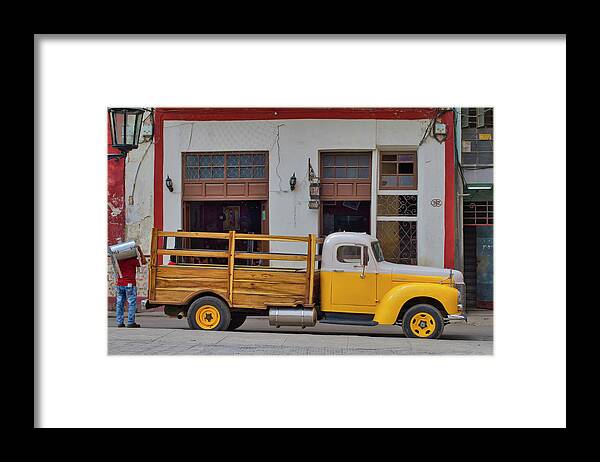 Cuba Framed Print featuring the photograph Truck, Cuban and Cooker by Paul Rebmann
