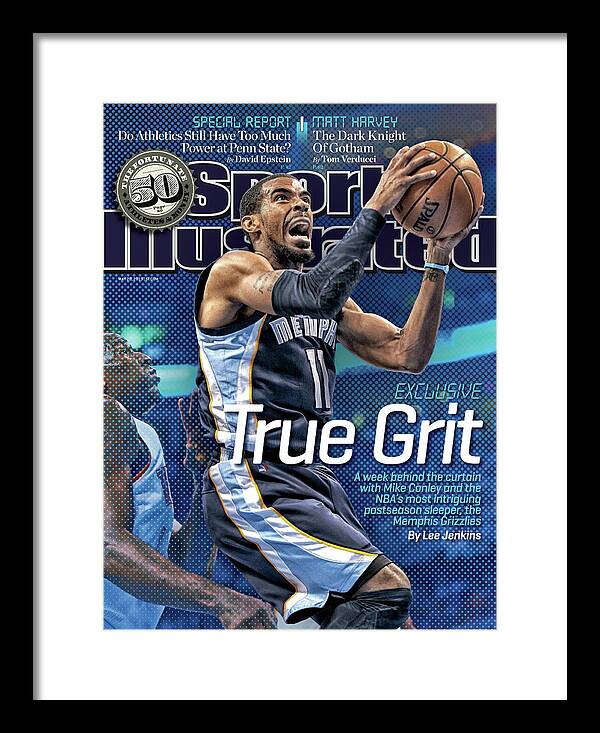 Magazine Cover Framed Print featuring the photograph True Grit Exclusive. A Week Behind The Curtain With Mike Sports Illustrated Cover by Sports Illustrated