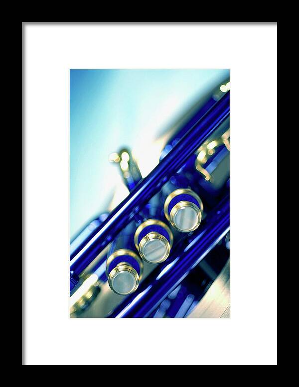 Music Framed Print featuring the photograph Trumpet by Medioimages/photodisc