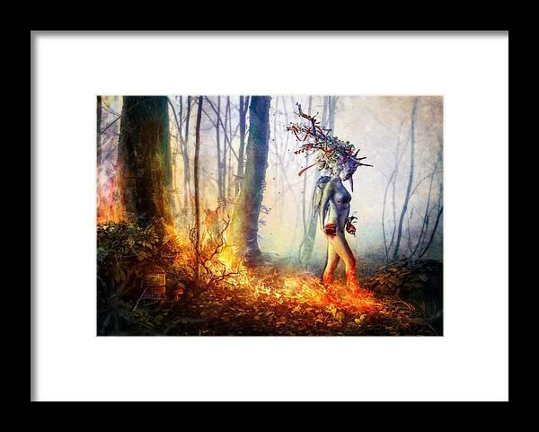 Surreal Framed Print featuring the digital art Trust in me by Mario Sanchez Nevado