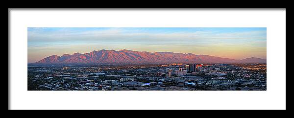 Tucson Framed Print featuring the photograph Tucson at Last Light by Chance Kafka