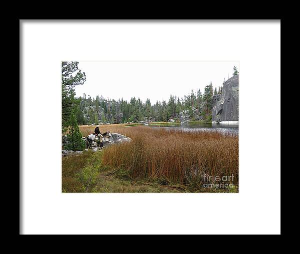Landscape Framed Print featuring the photograph Tule Lake by Diane Bohna