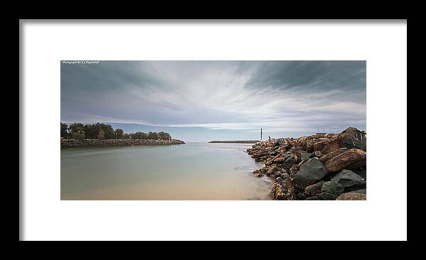 Tuncurry Rock Pool Framed Print featuring the digital art Tuncurry rock pool 372 by Kevin Chippindall
