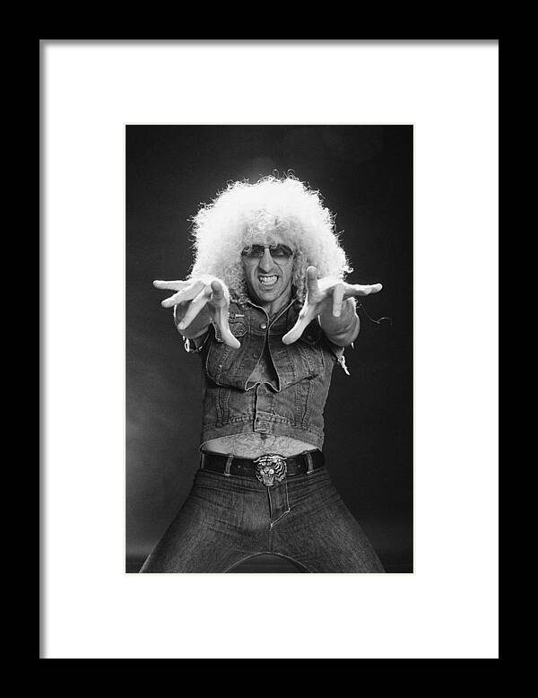 Event Framed Print featuring the photograph Twisted Sister Under The Blade by Fin Costello