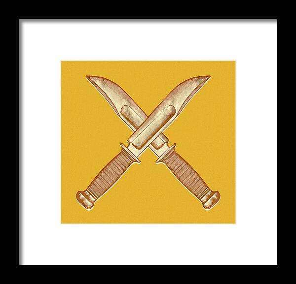 Two Swords Crossed Drawing by CSA Images - Fine Art America