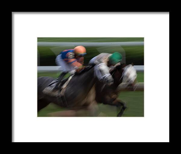 Thoroughbreds Framed Print featuring the photograph Two by Jon W Wallach