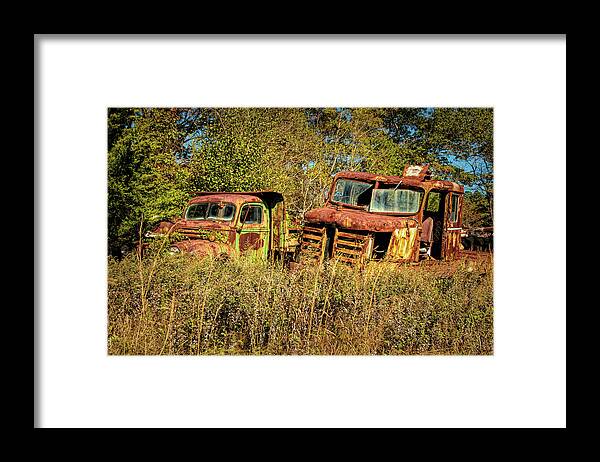Ford Old Framed Print featuring the photograph Two Old Friends by Kristia Adams