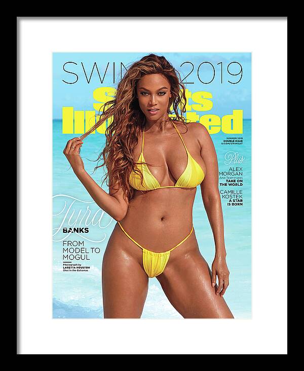 Magazine Cover Framed Print featuring the photograph Tyra Banks Swimsuit 2019 Sports Illustrated Cover by Sports Illustrated
