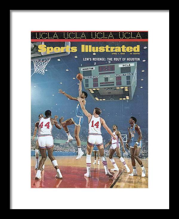 Sports Illustrated Framed Print featuring the photograph Ucla Lew Alcindor, 1968 Ncaa Semifinals Sports Illustrated Cover by Sports Illustrated