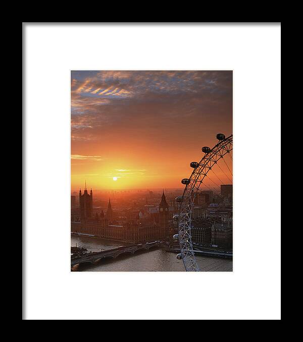Travel16 Framed Print featuring the photograph Uk, London, Millennium Wheel And by Travelpix Ltd