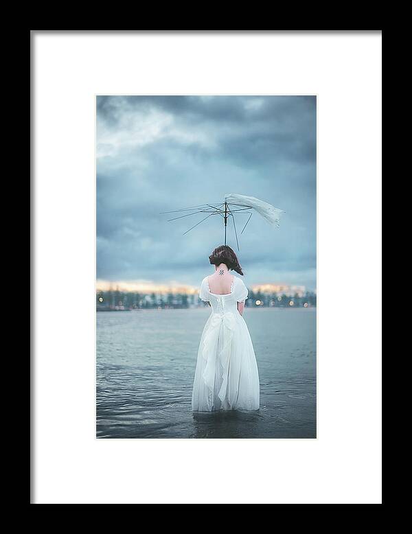 Mood Framed Print featuring the photograph Umbrella by Terry F