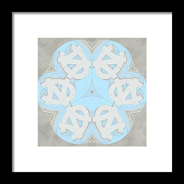 Unc Framed Print featuring the photograph UNC Kaleidoscope by Minnie Gallman