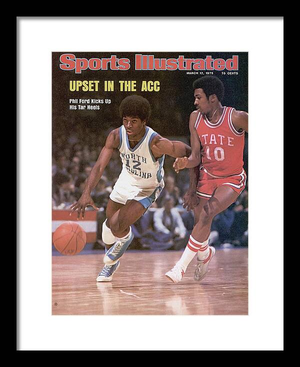 Atlantic Coast Conference Framed Print featuring the photograph Unc Phil Ford, 1975 Acc Tournament Sports Illustrated Cover by Sports Illustrated
