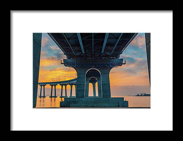 Coronado Bridge Framed Print featuring the photograph Under the Coronado Bridge by Local Snaps Photography