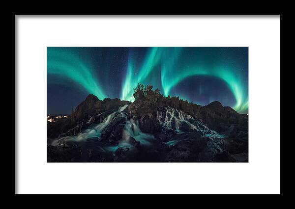 Norway Framed Print featuring the photograph Under The Northern Lights by Carlos F. Turienzo