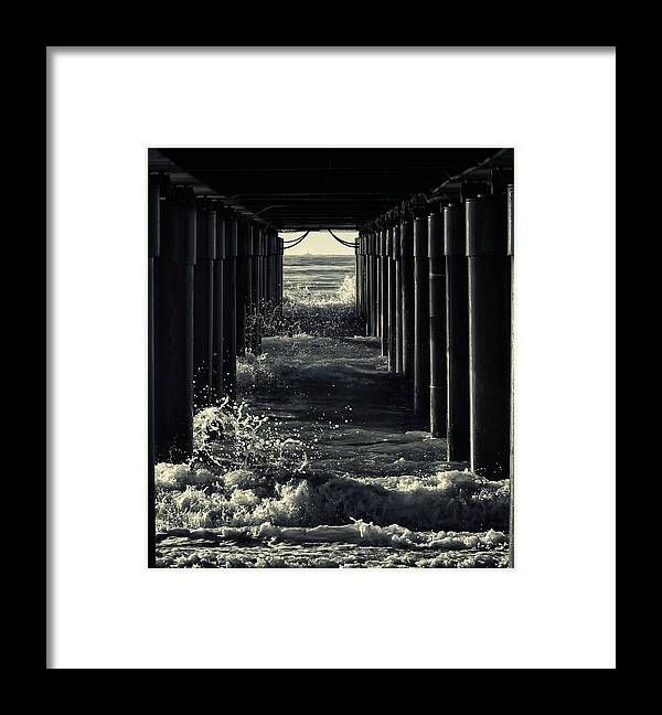 Pier Framed Print featuring the photograph Under The Pier by Marco Bianchetti
