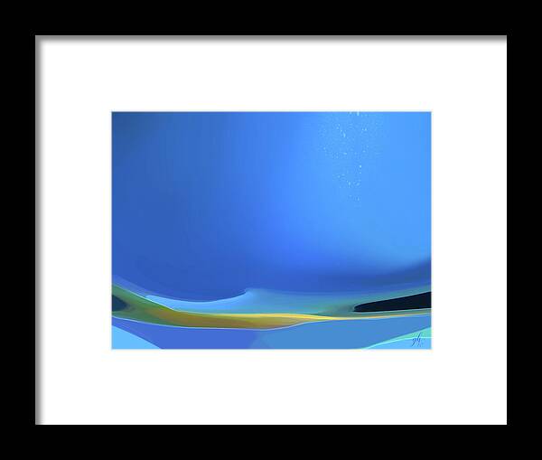 Nautical Framed Print featuring the digital art Undercurrents by Gina Harrison