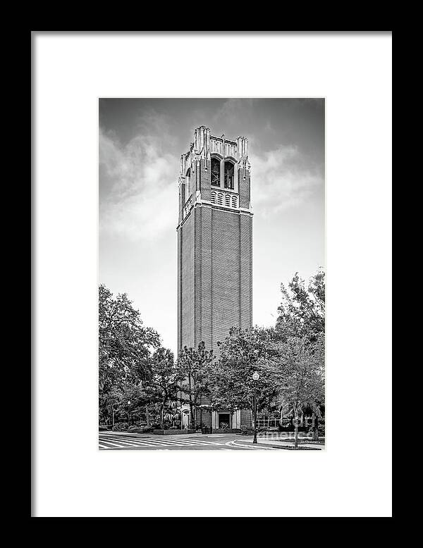 University Of Florida Framed Print featuring the photograph University of Florida Century Tower by University Icons