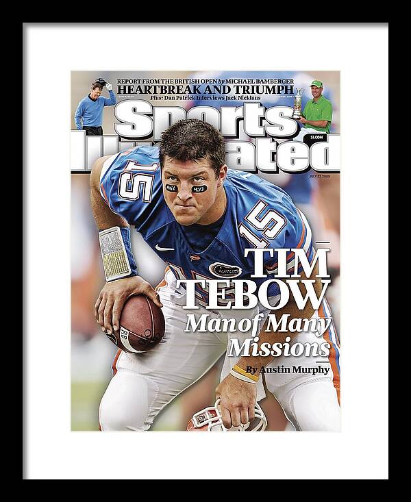 University Of Florida Qb Tim Tebow Sports Illustrated Cover Framed
