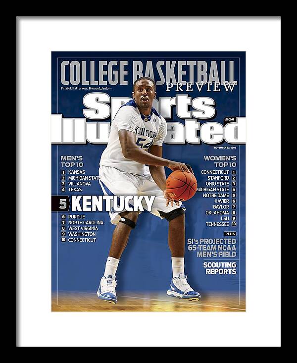Patrick Patterson Framed Print featuring the photograph University Of Kentucky Patrick Patterson Sports Illustrated Cover by Sports Illustrated