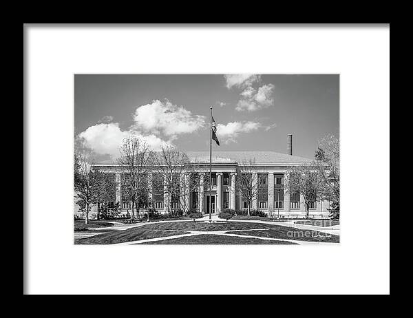 University Of Nebraska Framed Print featuring the photograph University of Nebraska Chase Hall by University Icons