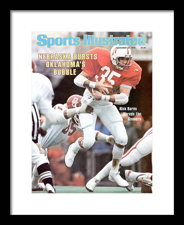 Magazine Cover Framed Print featuring the photograph University Of Nebraska Rick Berns Sports Illustrated Cover by Sports Illustrated