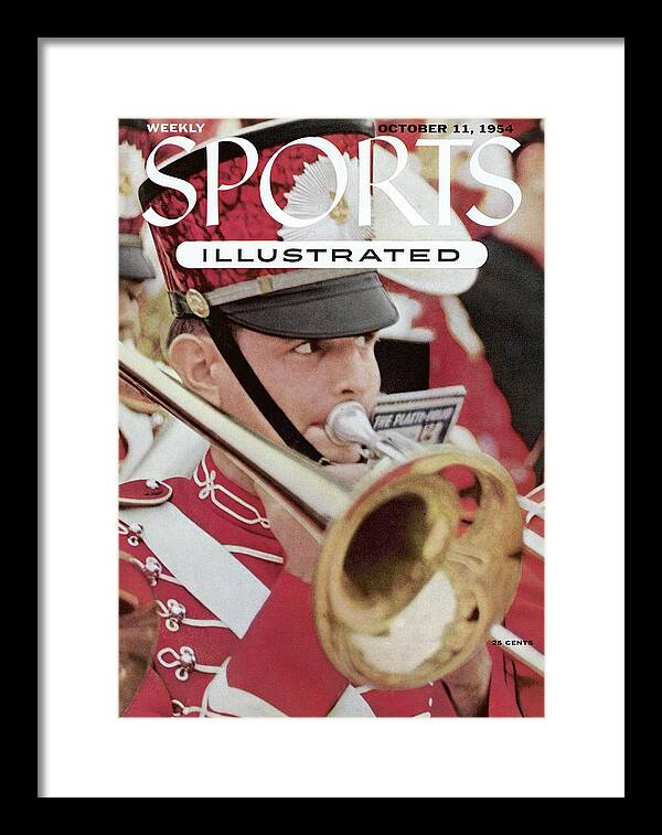 Magazine Cover Framed Print featuring the photograph University Of Oklahoma Marching Band Sports Illustrated Cover by Sports Illustrated