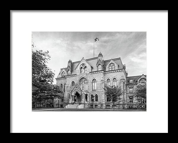 University Of Pennsylvania Framed Print featuring the photograph University of Pennsylvania College Hall by University Icons