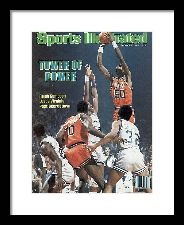 Magazine Cover Framed Print featuring the photograph University Of Virginia Ralph Sampson Sports Illustrated Cover by Sports Illustrated